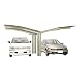 Produktbild XIMAX Aluminium Design-Carport Portoforte Y-Ausführung Typ 80 Edelstahl-Look