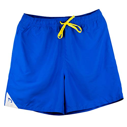 Dryfins Mens Swim Trunks No Chafe Board Shorts Quick Dry With Boxer Brief Liner Blue #TOP30