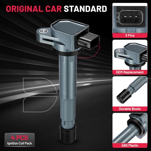 Image of BDFHYK Ignition Coil Pack UF417 for Acura RDX 2007-2012 TSX 2004-2008