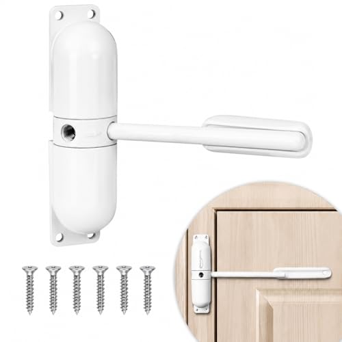 HoneSecur Safety Spring Door Closers, Adjustable Closing Door Hinge, Automatic