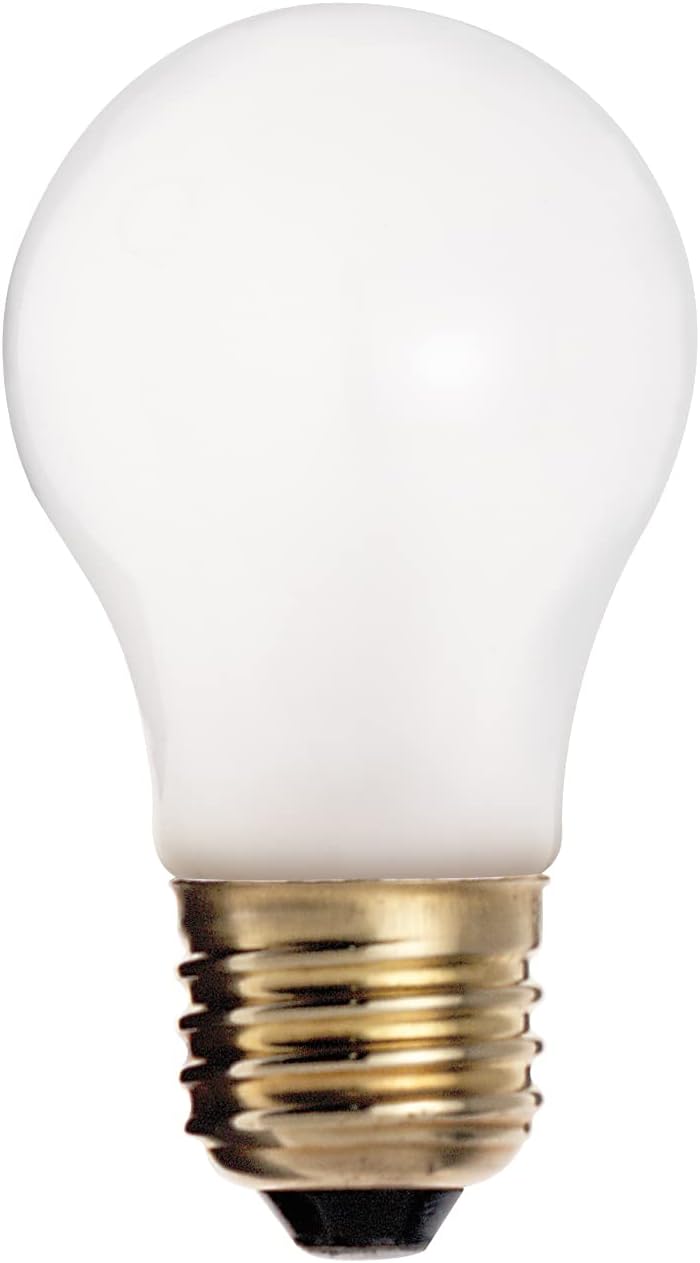 Satco S3721 130V Medium Base 40-Watt A15 Light Bulb, Frosted