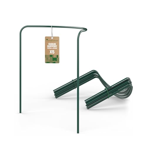 GardenGloss® Strauchstützen aus beschichtetem Stahl (5 Stück) -...