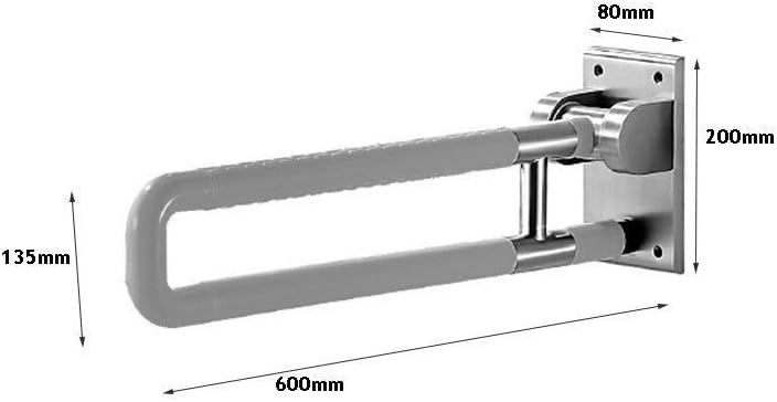 HTLLT Practical Handrail Folding Safety Handrails Flip-Up Toilet Grab Bar, Foldable Stainless Steel Non-Slip Barrier-Free Bathroom Toilet Anti-Static Anti- Grab Bar Safety Ar Wall-Mounted Grab Rail,Y : Health & Household