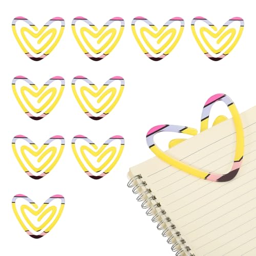 Pince pour cartes et cadeaux en acrylique jaune PATIKIL pour fermer vos paquets avec amour
