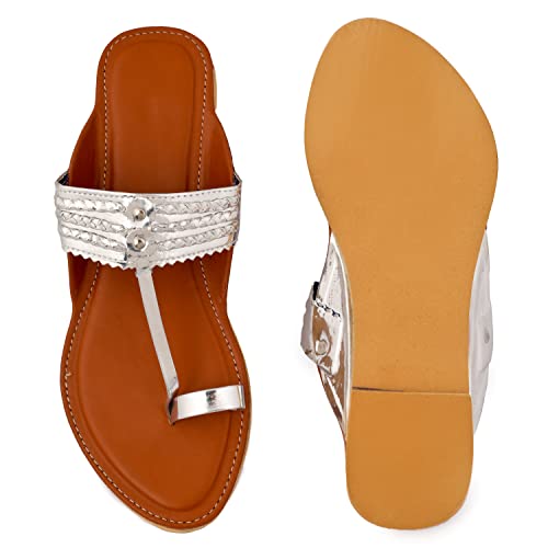 Image of womens footwear Designer Synthetic Leather stylish Kolhapuri for women and girls suitable for any ocassion