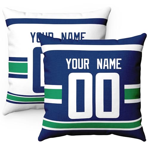 Image of ANTKING Throw Pillow 2 Packs Personalized Custom Any Name Number for Men Women Boy Gifts