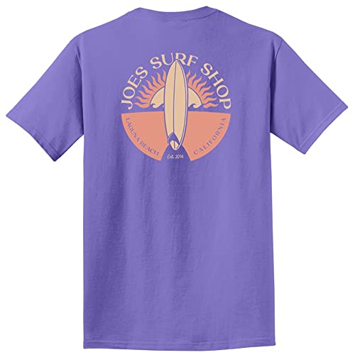 JOES SURF SHOP Men's Garment Dyed Graphic T-Shirt Collection,100% Pigment-Dyed Cotton