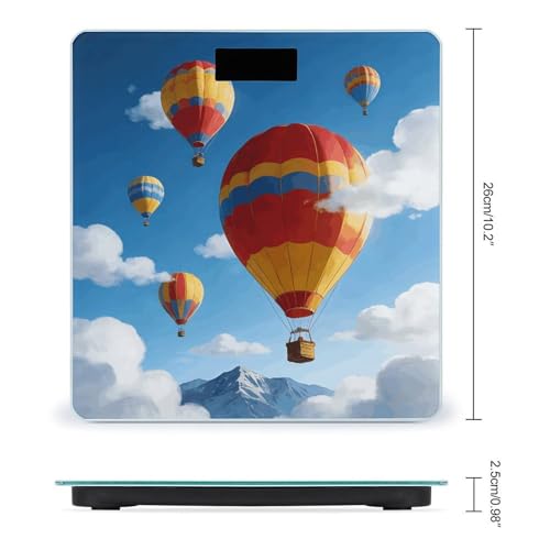 Báscula digital de baño Balloon Adventure para peso corporal miniatura 2