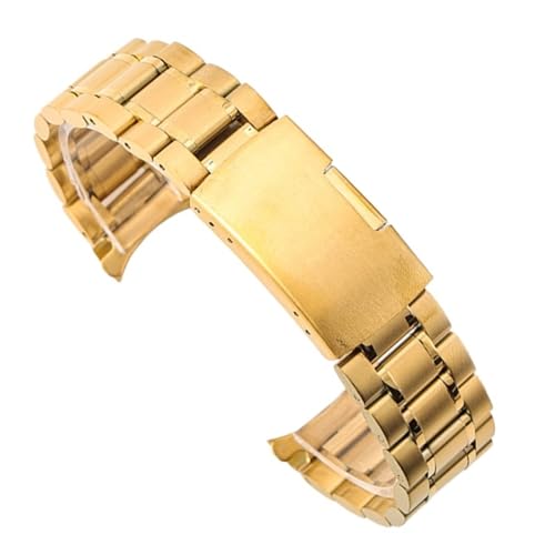Bracelet en acier inoxydable 20mm 22mm doté d'un fermoir à double sécurité ultra-robuste