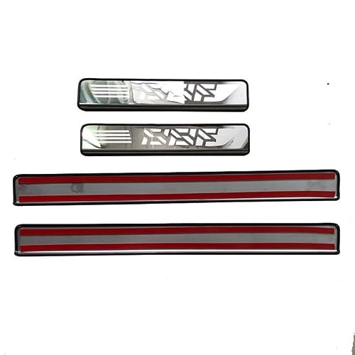 Woniyal 4 Pcs Stainless Steel Car Door Sill Scuff Plate Guard Sills for Ford Kuga 3 MK3 ST-Line 2020-2023, Automotive Door Entry Guard Protector Trim,Silver