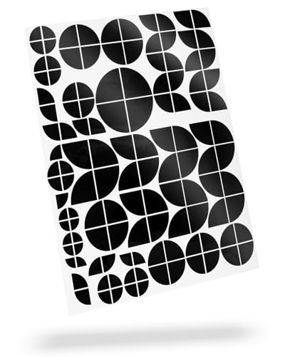 Blackshell® Emblème autocollant adapté au logo BMW - 124 pcs. set pour tous les emblèmes sur la voiture ou la moto en noir brillant