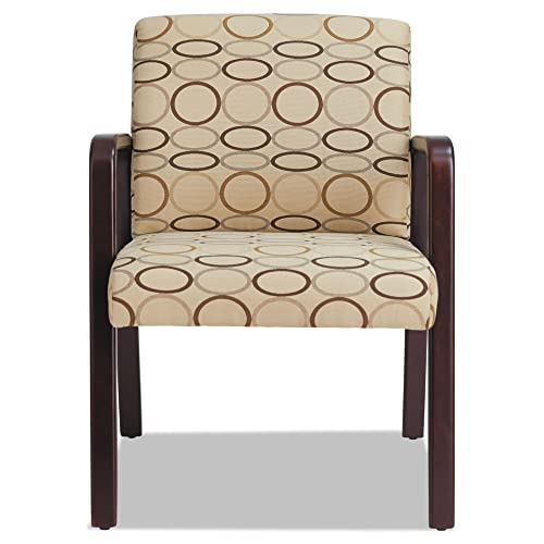 Alera Alerl4351M 24.21 In. X 26.14 In. X 32.67 In. Wl Series Reception Lounge Guest Chair - Tan/Mahogany #TOP5