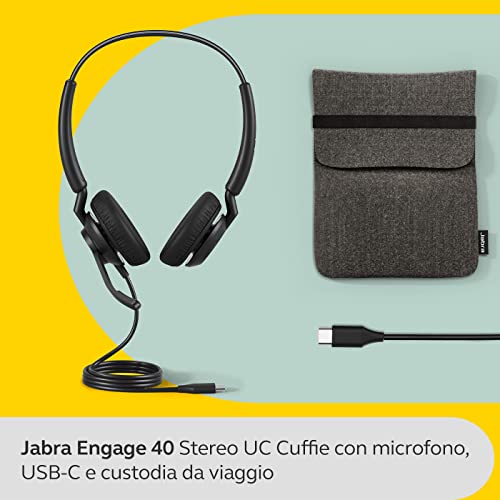 Jabra Engage 40 Cuffie Stereo Cablate, Senza Controller, Tutte Le Piattaforme, Stereo, USB-C - 2