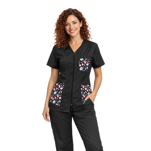 fratelliditalia.org Arbeitskleidung für Damen, Kosmetikerin, Jacke und Hose, personalisierbar mit Logo – Bild 3