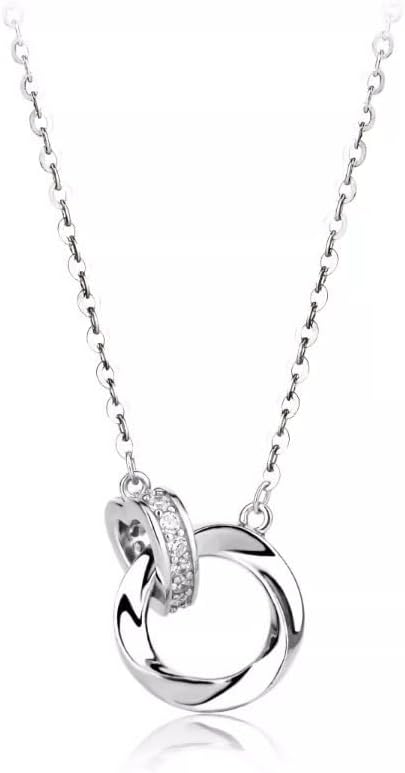 Crystal Mobius band 925 Sterling Silver Pendant Necklace for Women Gift Packing J.Rosée Fashion Jewelry JR-1115