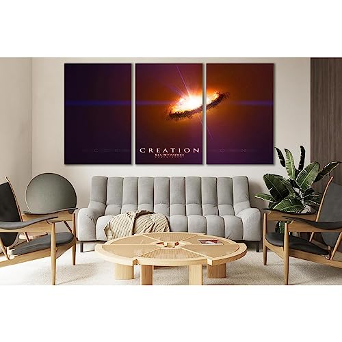 Cuadro Galaxy Creation Space №SL391 de ZELLART lienzo 5 paneles para salon 2