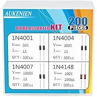 AUKENIEN 4 Valor 200 Piezas Kit Surtido de Diodos Diodo de