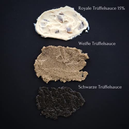 Lussiero Premium Trüffel Sauce mit 15% echtem Schwarzem Sommertrüffel Salsa Tartufata Royal Tapenade 80g