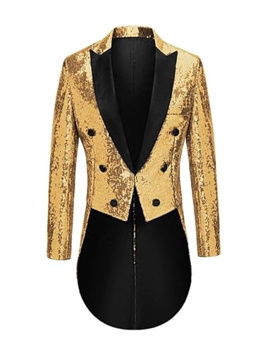 Veste de tailleur à paillettes homme costume de cérémonie chic avec peak lapel