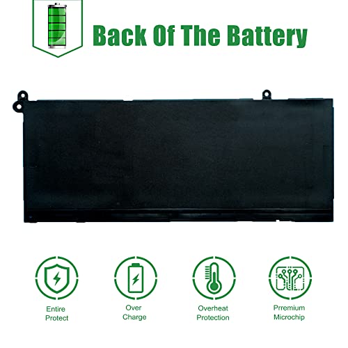 Image of G91J0 Laptop Battery Replacement for Dell Inspiron 3510 3511 3515 5510 5515 5518 5310 5410 5415 5418 Series Notebook 0927N5 0927N5 G91JO Black 11.25V 41Wh 3467mAh