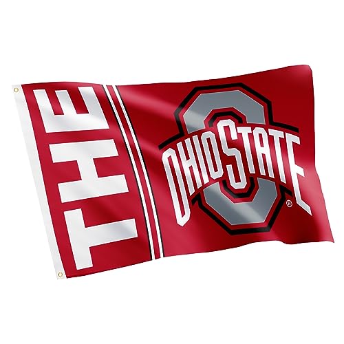 Desert Cactus Ohio State University OSU Flag - 3 x 5 Feet Buckeyes Banner Indoor/Outdoor Durable Fabric 100% Polyester Design (Style A)