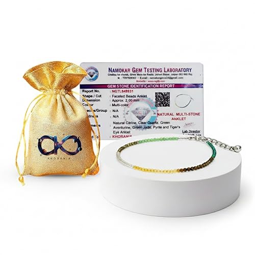 Dhan Yog Anklet | Attracts Wealth & Financial Prosperity | Pyrite...