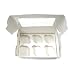 Produktbild Kcopo Geschenkboxen Quadratisch Patisserieschachteln Geschenkbox mit Sichtfenster Bio-Verpackung Essen Box Für Gebäck Kuchen Pralinen Kekse Cupcakes 10 Stück
