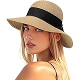 Photo Gallery oaeuq cappello da spiaggia da donna a tesa larga cappello di paglia parasole upf 50+ protezione uv tesa floppy leggero pieghevole portatile adatto per viaggi estivi spiaggia Photo Gallery oaeuq cappello da spiaggia da donna a tesa larga cappello di paglia parasole upf 50+ protezione uv tesa floppy leggero pieghevole portatile adatto per viaggi estivi spiaggia