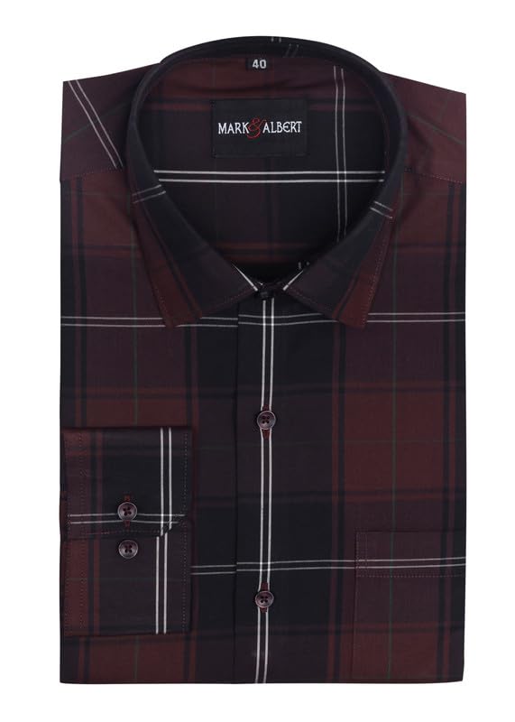 Mark & Albert Men’s Slim Fit Formal Shirt | Premium Egyptian Giza Cotton