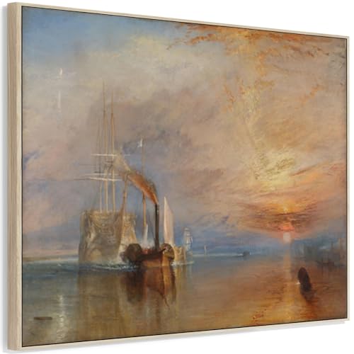 Wallfillers Large JWM William Turner Wall Art Framed Canvas 