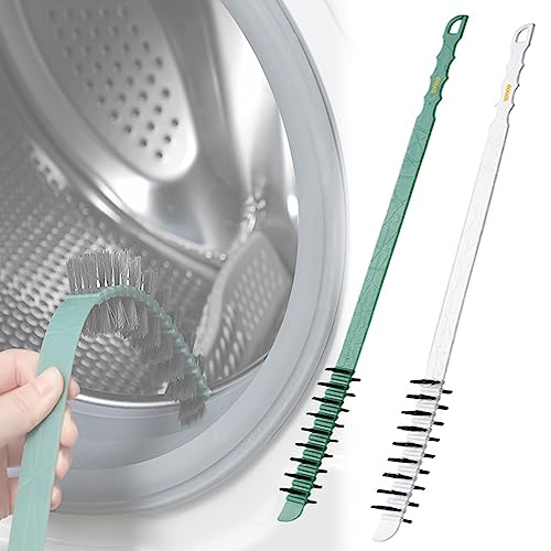 HNJZX Paquete de 2 cepillos de ventilación para limpiador de secadora, cepillo de pelusa de 23...