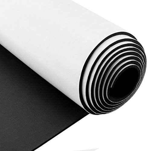 Storystore Sponge Neoprene Foam Sheet with Adhesive 1/16''T x 12''W x 59''L