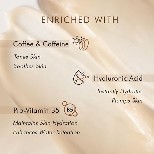 mCaffeine Naked and Raw Coffee Moisturizer - 48-Hour Face Cream Controls Excess Oil - Gel-Based Lotion Instant Moisture - Hyaluronic Acid - 1.69 oz