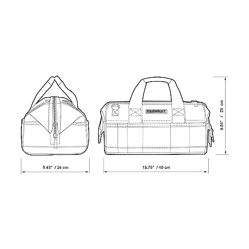 ToughBuilt - Bolsa de ferramentas resistente de 38 cm, estrutura 900D, 3 bolsos externos, grande bol