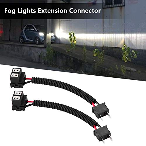Image of H7 Wire Extension Cable for Headlights and Fog Lights with Ceramic Connector Plug Adapter