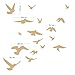 Anti-Collision Stickers to Prevent Bird Strikes on Window Glass - Set of 17 Silhouettes - Color: Silver - Window Decals