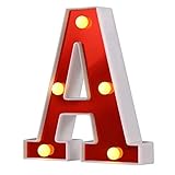 Comodidad: las Letter Letter son portátiles y muy versátiles. Se pueden colgar (con una ranura para el ojo de la cerradura en la parte posterior para una fácil suspensión) en la pared y exquisitas y lindas, se pueden colocar en cualquier lugar.