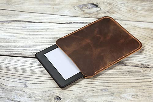 レザー Kobo用カバーケース オイルタンニン鞣し牛革 本革 ポーチ Kobo Sage Forma Clara HD Clara Libra Colour対応 スリーブケース ブラウン X06-L05KBSV (Kobo Sage)の商品画像（Amazon）