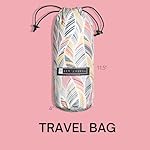 BAY LAUREL Turkish Beach Towel with Travel Bag 39 x 71 Quick Dry Sand Free Lightweight Large Oversized Towels Light - Image 3