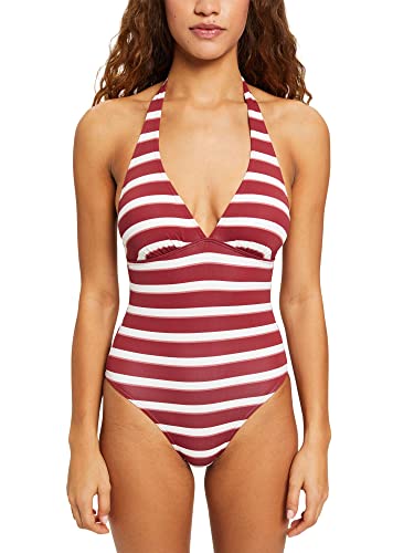 ESPRIT Damen Brela Beach Rcspad.swimsuit Badeanzug, Dark Red 3, 42