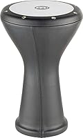 Meinl Percussion Aluminium Series Doumbek - Mittelgroße Handtrommel - Synthetisches Fell - Durchmesser 8,5 Zoll - Aluminium, Schwarz (HE-3000)