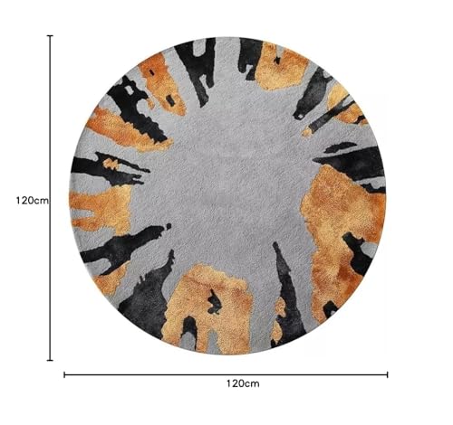 Image of Sifa Carpet Modern Round Area Rug - Hand-Tufted with 100% NZ Wool, Thick & Soft Circular Carpet for Living & Dining Room, Weight -21 Pund, Size-6x6 Feet (72x72 Inch Round)