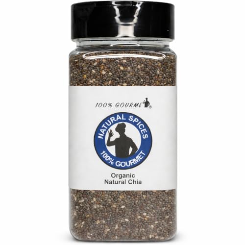 100% Gourmet Organic Chia Seeds – Black Chia Seeds for