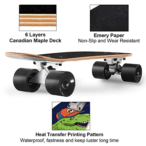 Image of KO-ON Skateboard Complete Skateboards 22 Inch Mini Cruiser Skateboards for Beginners Kids Boys and Girls