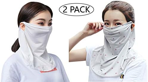 MOCHOEL Sun Mask Face Scarf Shields Neck Gaiter Summer Hiking Sun Dust UV Protection UPF 50+UV Block Protective Breathable Lightweight Anti Slip for Women Outdoor Hiking Cycling Running Driving