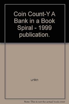 Hardcover Coin Count-Y A Bank in a Book Spiral - 1999 publication. Book