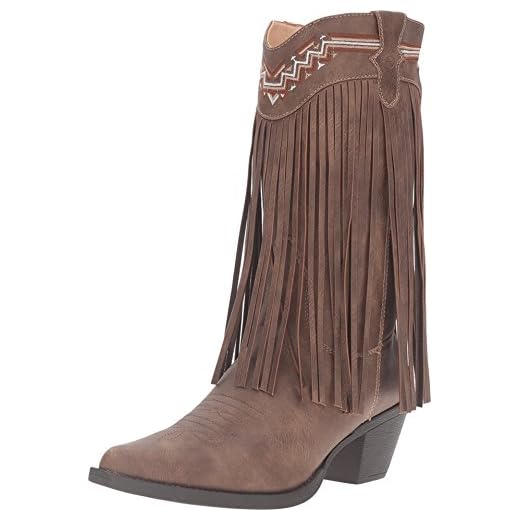 Roper Womens Fringes Boot, Brown, 8