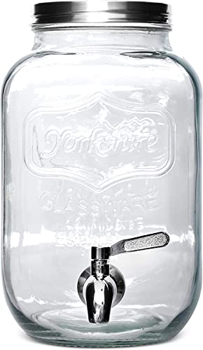 Palais Essentials 1 Gallon Cold Brew Coffee Maker With Thick Glass Carafe & Stainless Steel Mesh Filter And Spigot - Premium Iced Coffee Maker, Cold Brew Pitcher & Tea Infuser #TOP3