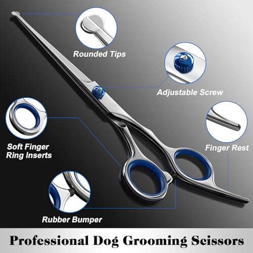 Professional 4 in 1 Dog & Cat Grooming Scissors Kit