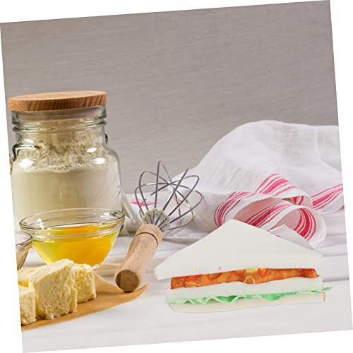 jojofuny 4 Peças De Pão Simulado Sanduíche Brinquedos De Pão Cupcake Decoração De Pão Artificial Tor